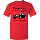 Dreams are Meant to be Lived - Black BMW e21 on T-Shirt by GCMP