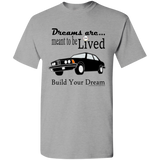 Dreams are Meant to be Lived - Black BMW e21 on T-Shirt by GCMP