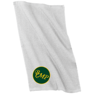 BCMP Rallye Towel - White with Embroidered Logo