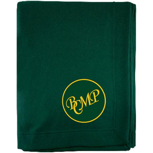 BCMP Sweatshirt Blanket - Forest Green with Embroidered Logo