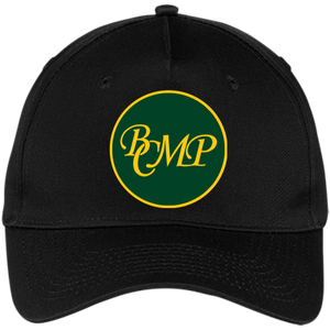 BCMP Official Logo - Embroidered Five Panel Twill Cap - Black