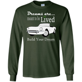 Dreams are Meant to Be Lived - Layland White TRSF on LS Ultra Cotton T-Shirt by BCMP