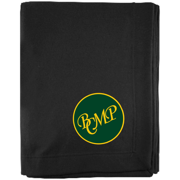 BCMP Sweatshirt Blanket - Black with Embroidered Logo