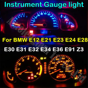 WLJH T10 6 Colors 194 Led 12V Light Dashboard Instrument Gauge Light Bulb For BMW E91 E36 E34 E12 E21 E23 E24 E28 E30 E31 E32 Z3
