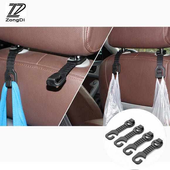 ZD 2pcs Car-styling For Mercedes W203 W211 W204 W210 W205 Benz BMW F10 E34 E30 F20 X5 X6 E70 Car Back Seat Holder Hooks Covers